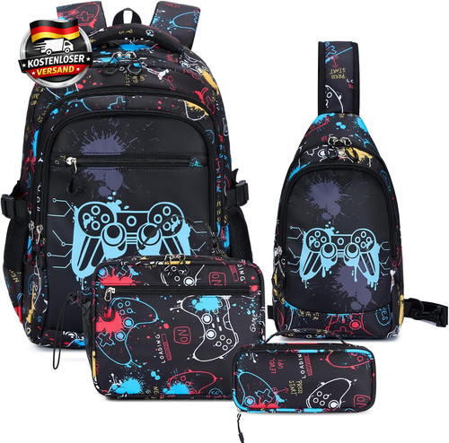 Schulrucksack jungen teil - schulrucksack, 4-teil